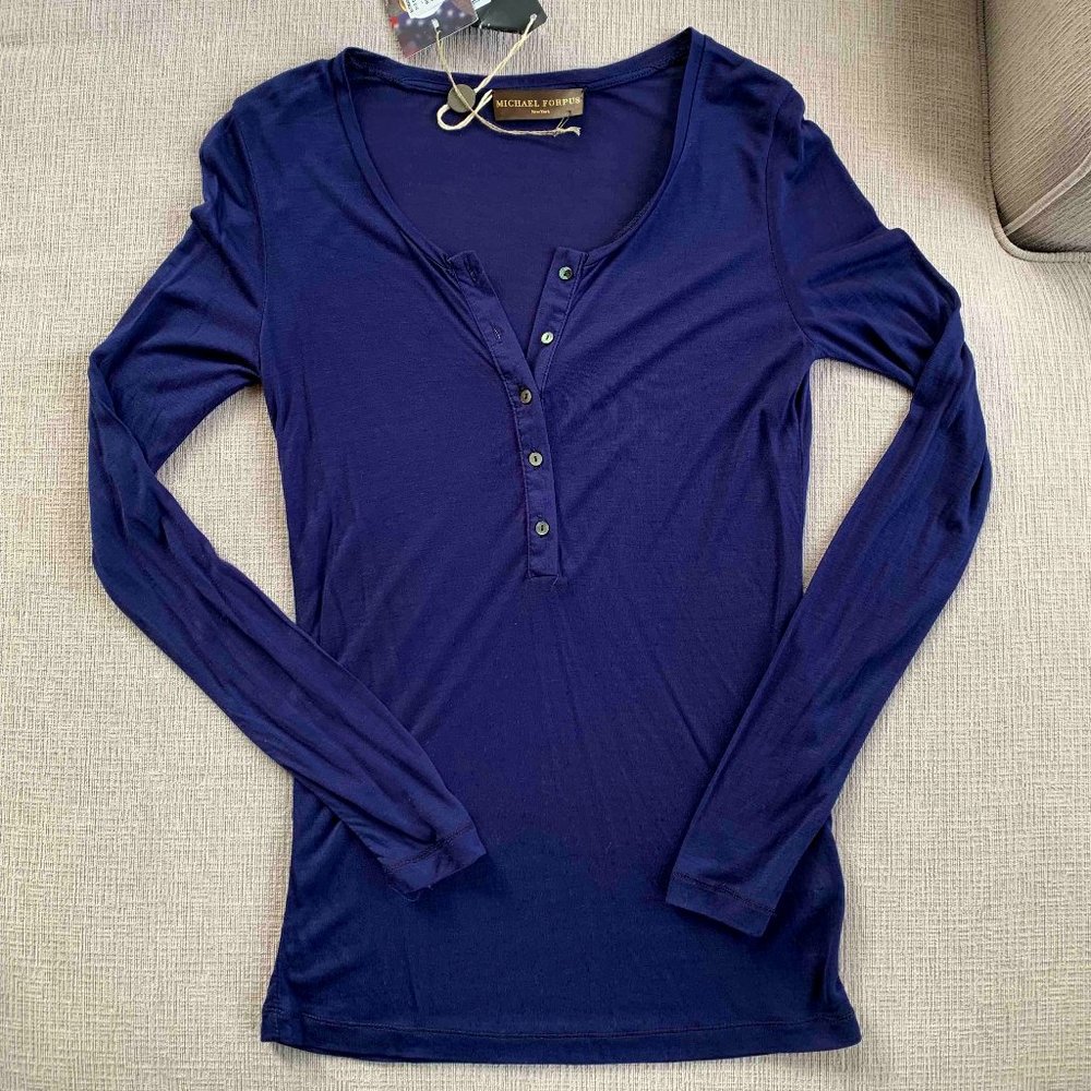 Michael Forpus Women's Long Sleeve Tee - Navy